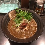 香氣 四川麺条 - 黒胡麻担担麺￥790、パクチートッピング￥100（ ’16.11）