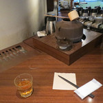 伊右衛門サロン - お冷やが焙じ茶っぽい（≧∇≦）