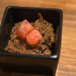 肉ビストロ　NiCK - 付き出し：牛の赤ワイン煮