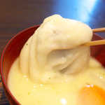 甘味茶屋 ぶどうの木 - 大きい丸餅が一個。どっしりとした存在感！