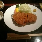 豚肉創作料理 やまと - ロースカツ定食(菜飯半ライス)