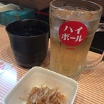 カレーうどん専門　サンビーノ - ハイボール 焼酎水割り 梅水晶