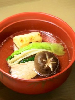 Yoshi Ume - 名物ねぎま鍋をお椀仕立てにしたねぎま汁は懐石コースに。