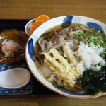 山しげ - ねぎ天肉そば@800