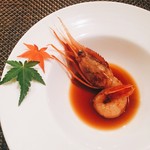 東京チャイニーズ 一凛 - 牡丹海老の紹興酒漬け