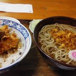 Murata - 本日の日替わり　天丼＋そば780円