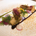 restaurant hache - 本まぐろとツブのグリエ