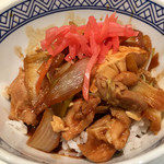 吉野家 - やっぱり白ご飯にかけて食べました(^^)