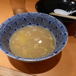 六厘舎 - スープ割り