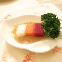 アルモニービアン - アミューズ　季節地野菜の信州味噌バーニャカウダ