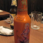 トラットリア イル ピスタッキオ - オレンジジュース、ラベルがステキ♪