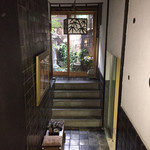 晴鴨楼 - 階段を下りると大浴場