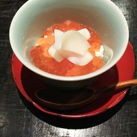 すし蓑 - おぼろ豆腐にイクラ