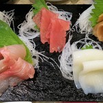 Sushi Matsu - 2016.11.30。刺身のアップ。