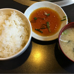Yakiniku Hana - 定食のごはんとお味噌汁