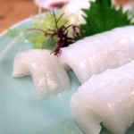 宵のひととき うまし - アオリイカ刺身￥780＋ケンサキイカ少々