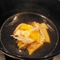じき 宮ざわ - ランチ：お椀（かます、新蓮根、銀杏）