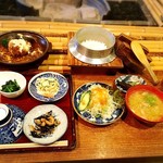 囲炉裏料理わ - 蔵尾ポークのハンバーグセット❤︎