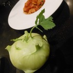 ステーキ・洋食のTANTO屋 - コールラビは、こんなお野菜だそうです　2016.11