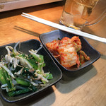焼肉 八廣 - ナムル・キムチ・ハイボール
