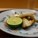 松川 - 2016/11_松茸と鮑のつけ焼き