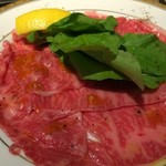 焼肉・冷麺 二郎 - A5赤身炙りカルパッチョ