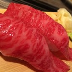 焼肉・冷麺 二郎 - 昆布〆赤身握り寿司