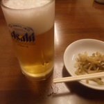 中国料理 天地人 - ビール＆ザーサイ