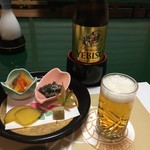 中川楼 - まずはヱビスビール！