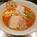 麺創研 奏 - １２月限定、かにトマ・ヌードルに味玉！