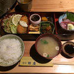 辨慶 - 2016.12.1
                                鰆フライ、ハマチの造り等