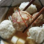 純手打ち十割そば 蕎澤 - 鴨つくね。