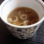 純手打ち十割そば 蕎澤 - 蕎麦湯割り。