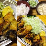 とんかつ 万平 - カキバター定食 2016.12撮影