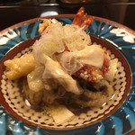 晴鴨楼 - 2016年12月1日 海老と海老芋、舞茸