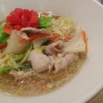 饗 くろ喜 - 豚ばら白菜そば+甲州地どりのあぶら飯 1200円