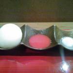 天ぷら 山崎 - 大根おろし、塩