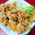 龍栄 - 鳥唐揚げ定食