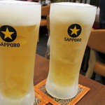 生ビールｘ２