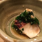 美山荘 - 朝食、原木椎茸菊菜和え