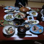 民宿モリ - 夕食
