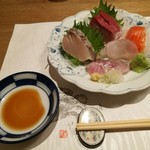 金沢おでんと日本海料理 加賀の屋 - 刺身　五点盛り