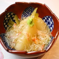 【先附】京小蕪の蟹あんかけ