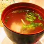 帆掛鮨 - お吸い物（2016年11月）