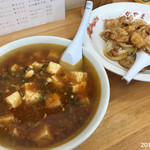 かやま - 焼肉丼＋マーボーメンセット ￥700