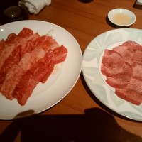 華火 錦店 - カルビ4人前とタン3人前