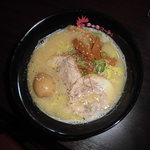 名古屋コーチンラーメン - 白湯味玉ラーメン