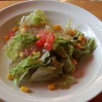 ダイニングキッチン たう゛ぇるね - 本日のランチ用サラダ　独特なドレッシングが美味しいですね