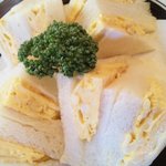 いずみ - 厚焼き玉子で作る玉子サンド。パンがふわふわです。