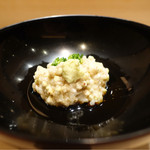 鮨 とかみ - 2016/11昼_（先付）蕎麦がき